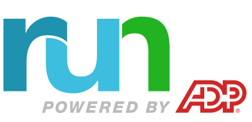 RUN Powered by ADP logo