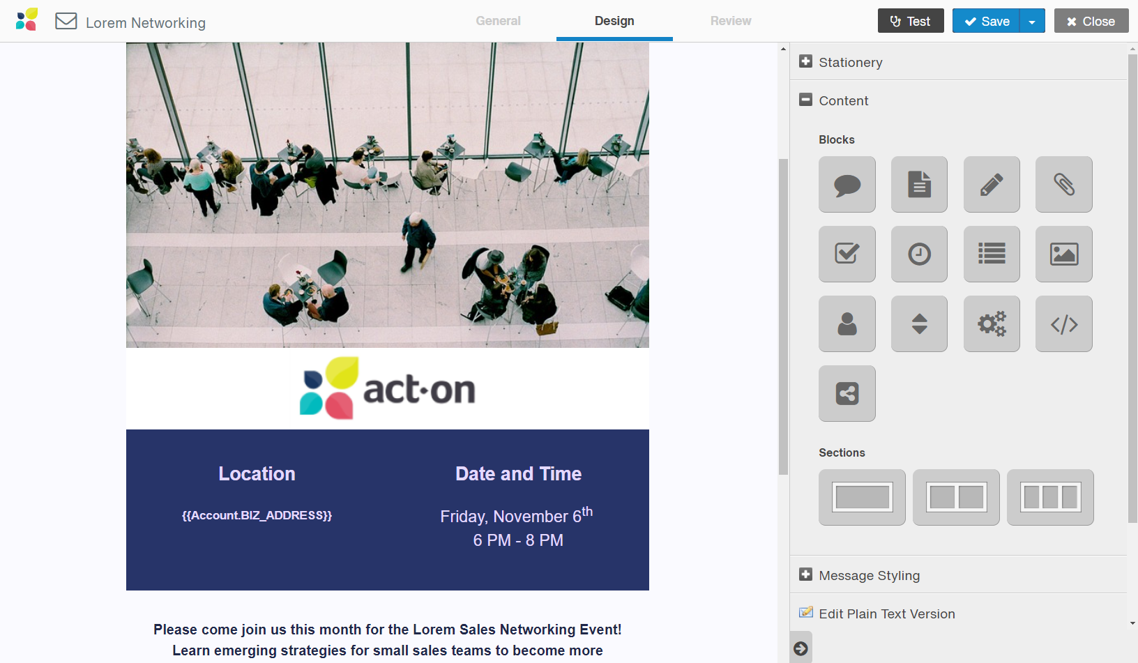 Act-On screenshot & Video
