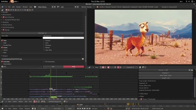 Blender screenshot & Video