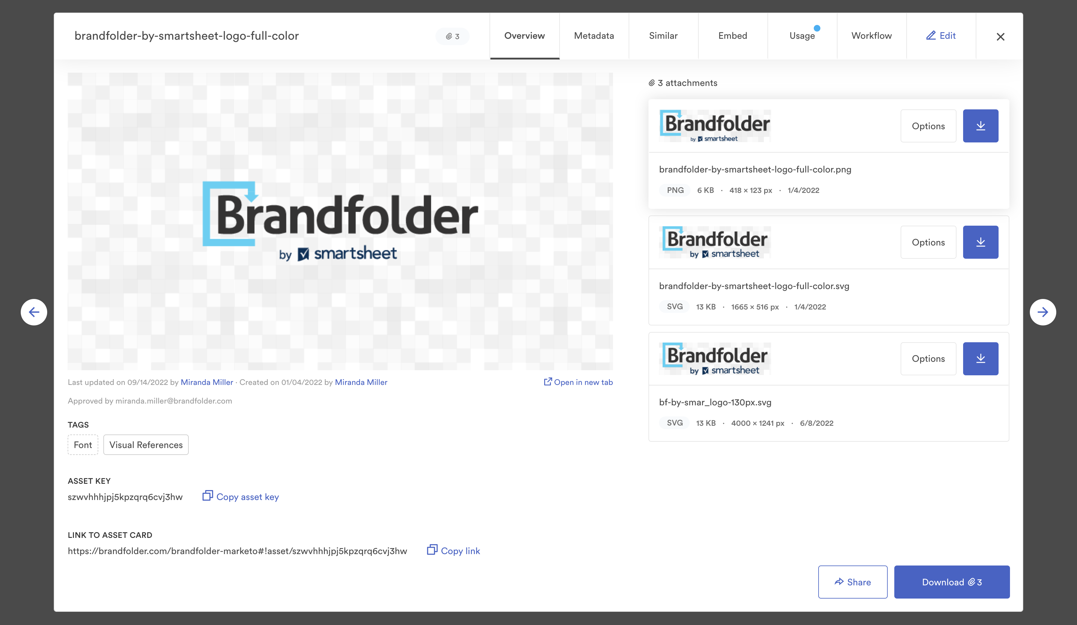 Brandfolder screenshot & Video