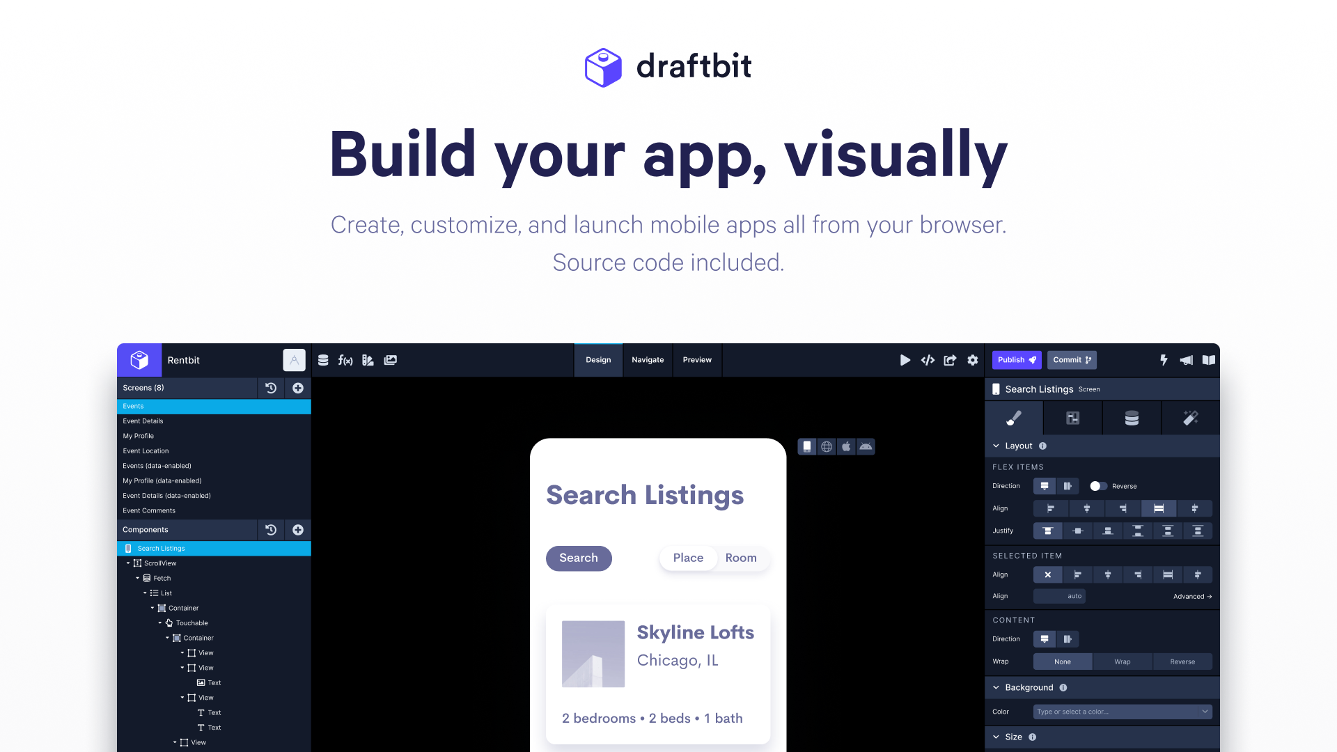 Draftbit screenshot & Video