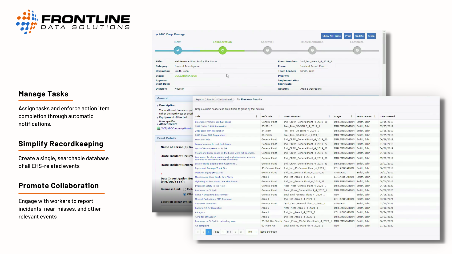 Frontline EHS screenshot & Video