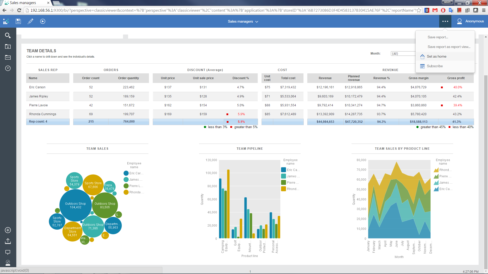 IBM Cognos Analytics screenshot & Video