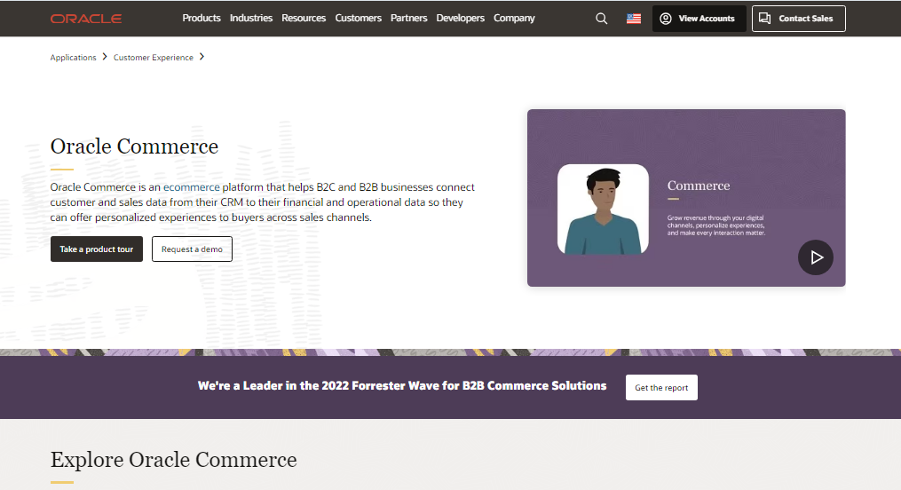 Oracle Commerce screenshot & Video