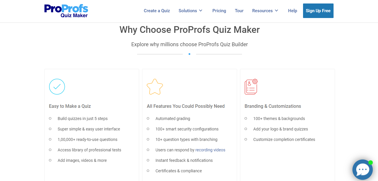ProProfs Quiz Maker screenshot & Video