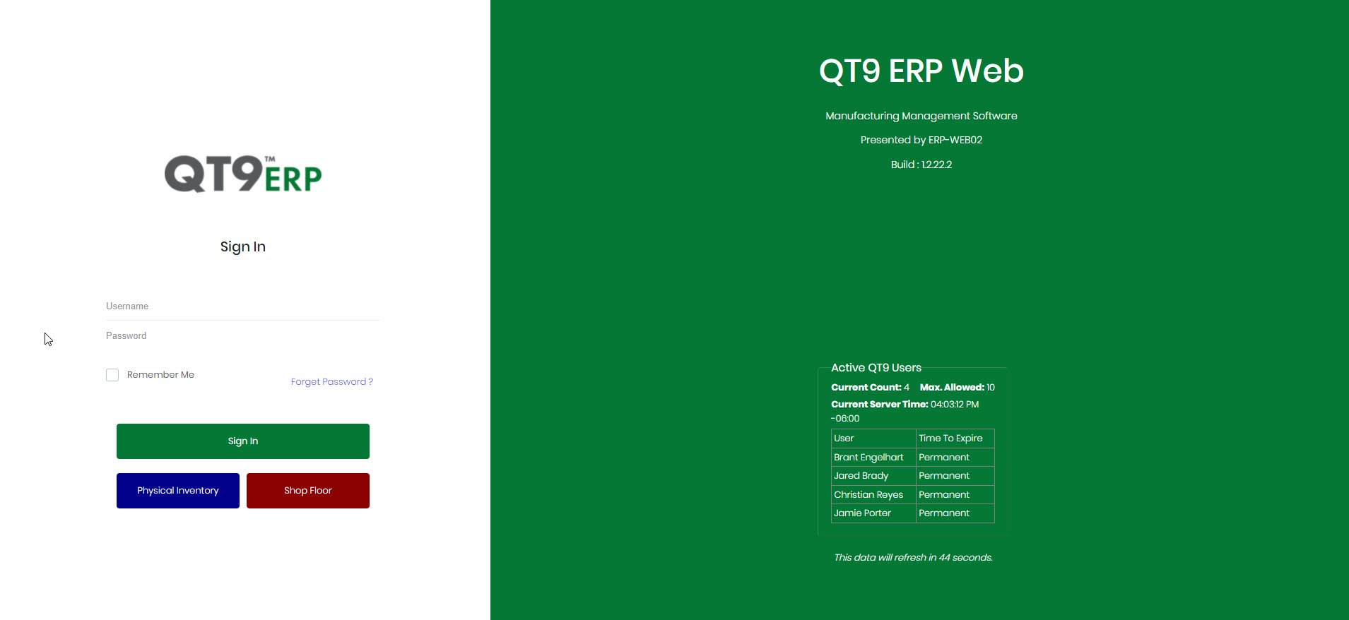 QT9 ERP screenshot & Video
