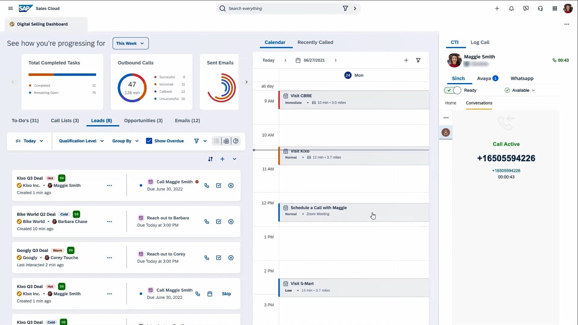 SAP Sales Cloud screenshot & Video
