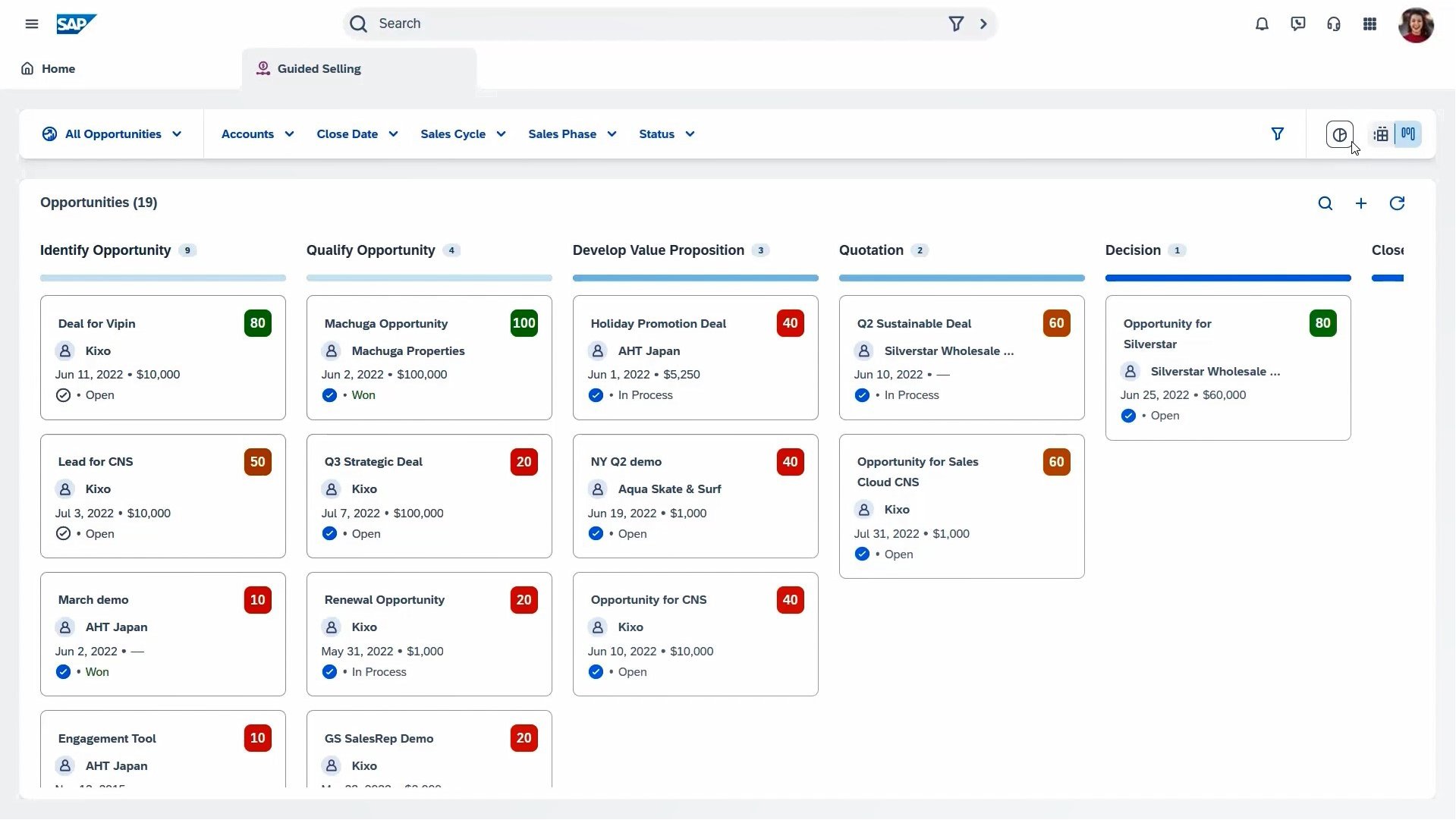 SAP Sales Cloud screenshot & Video