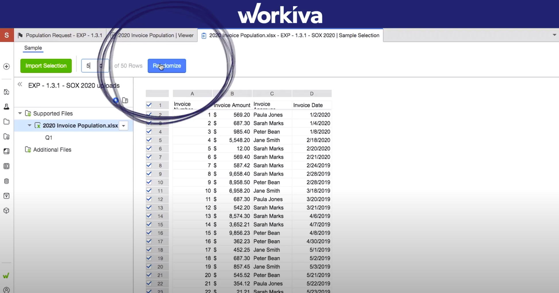 Workiva screenshot & Video