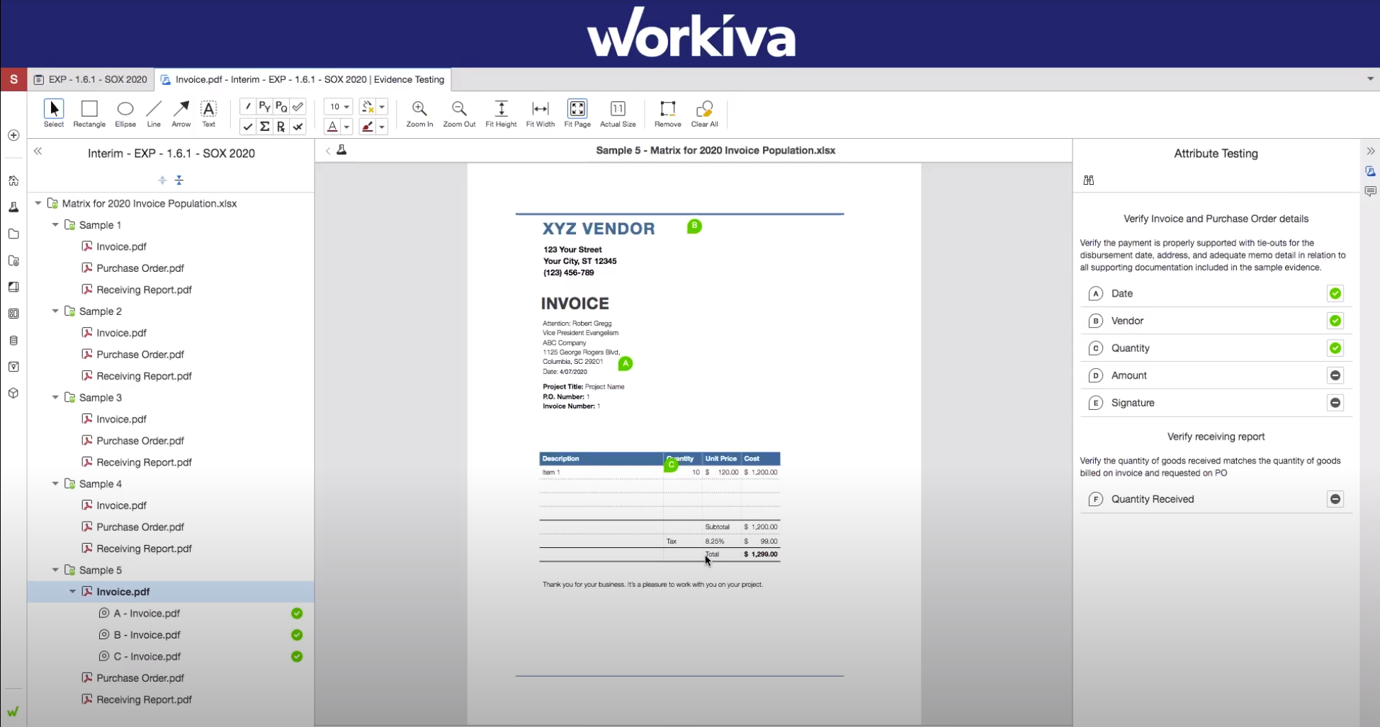 Workiva screenshot & Video