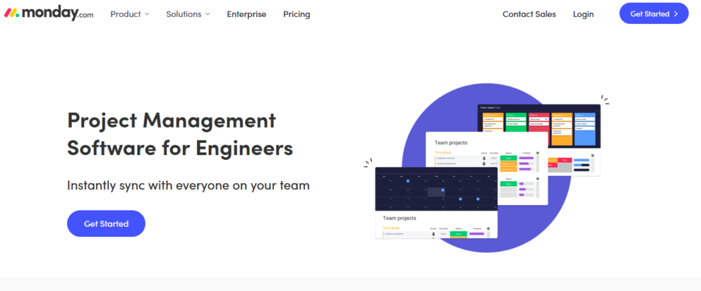 monday Engineering Project Management Software
