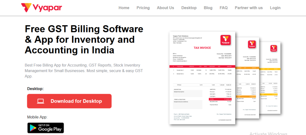Vyapar Top Accounting Software India